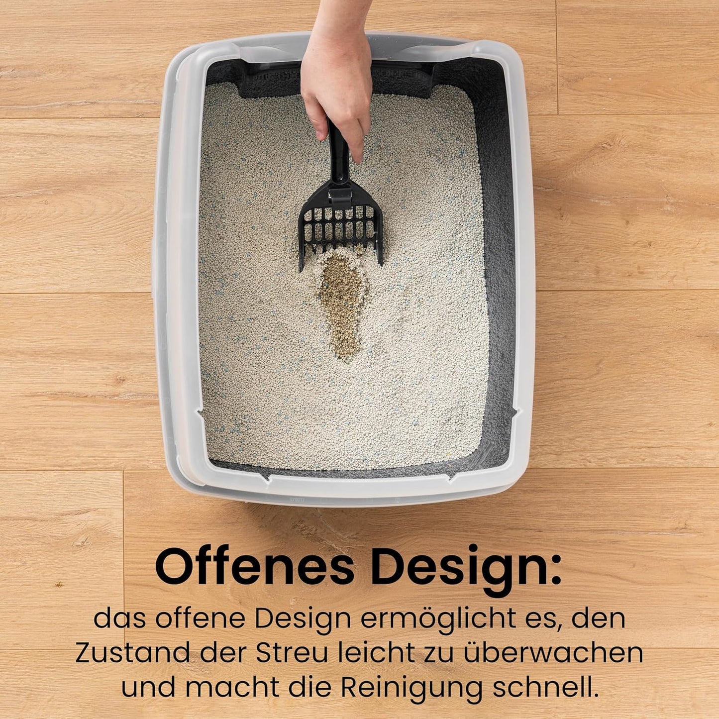 2er-Set Katzentoilette CLH-12, Weiss Standard - 2-Piece Set - High Wall