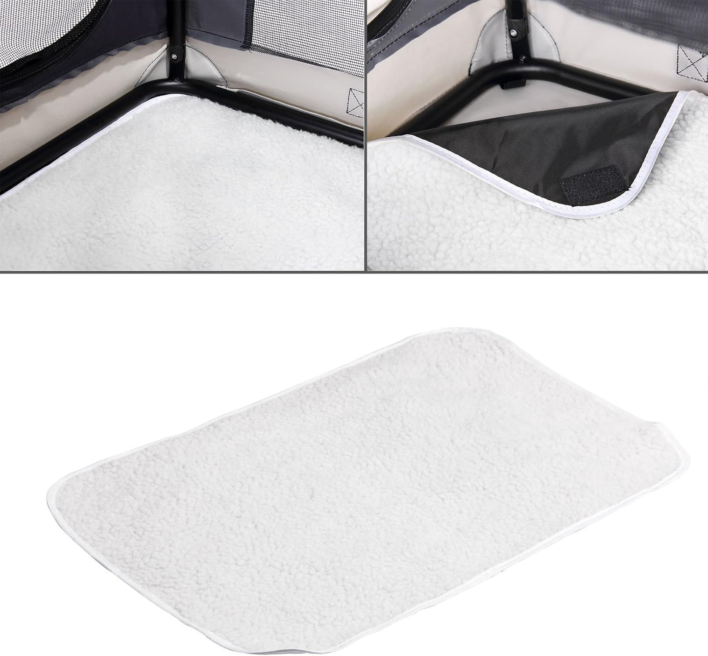 Hundetransportbox faltbar und atmungsaktiv XXL, L 90 x B 60 x H 66 cm Grau