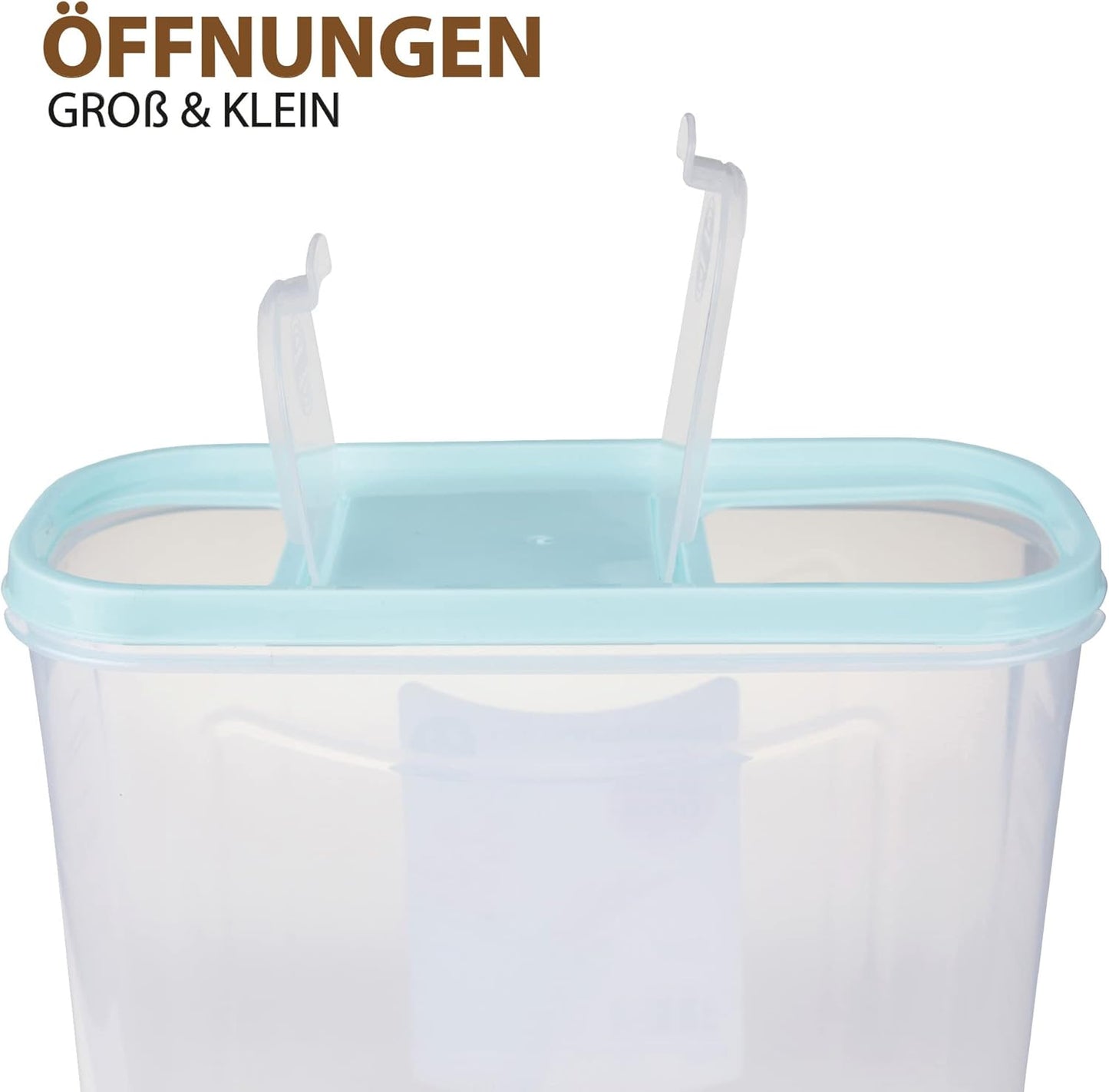 Vorratsdosen mit Deckel, Mix 3er Pack ( 3 Stück )