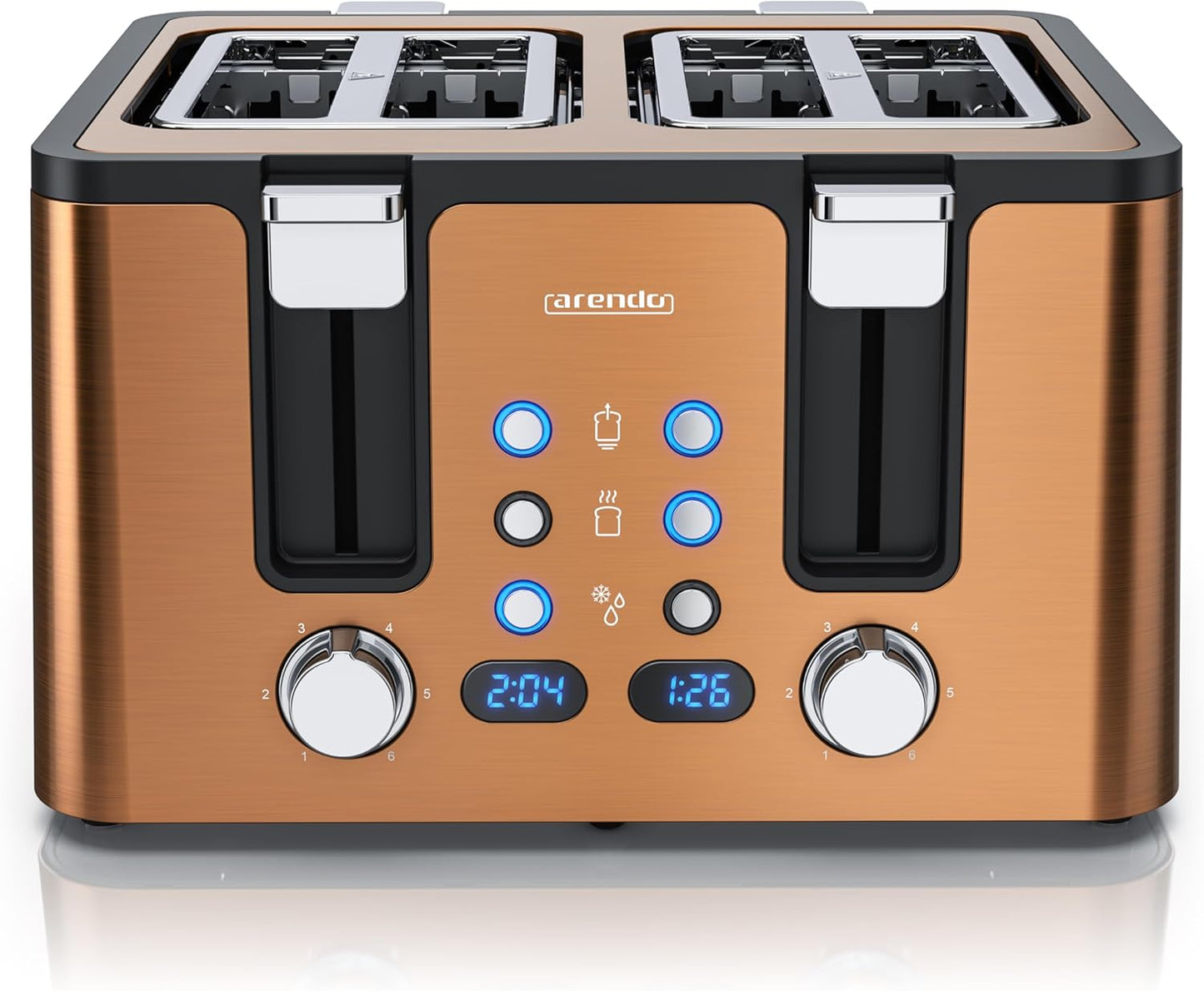 Manana X2 Toaster mit LED-Anzeige, E: Kupfer