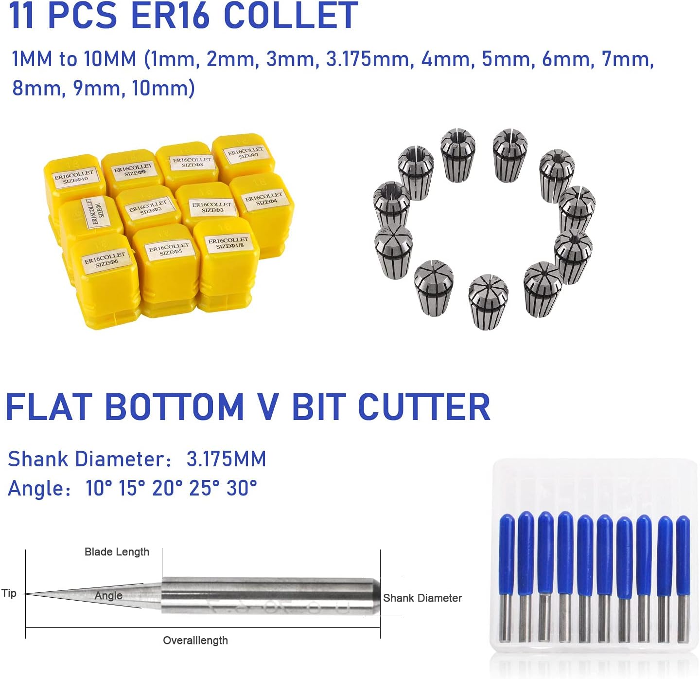 CNC Spindelmotor Kit 600W ER16, ER16 600 W Er16-Kit