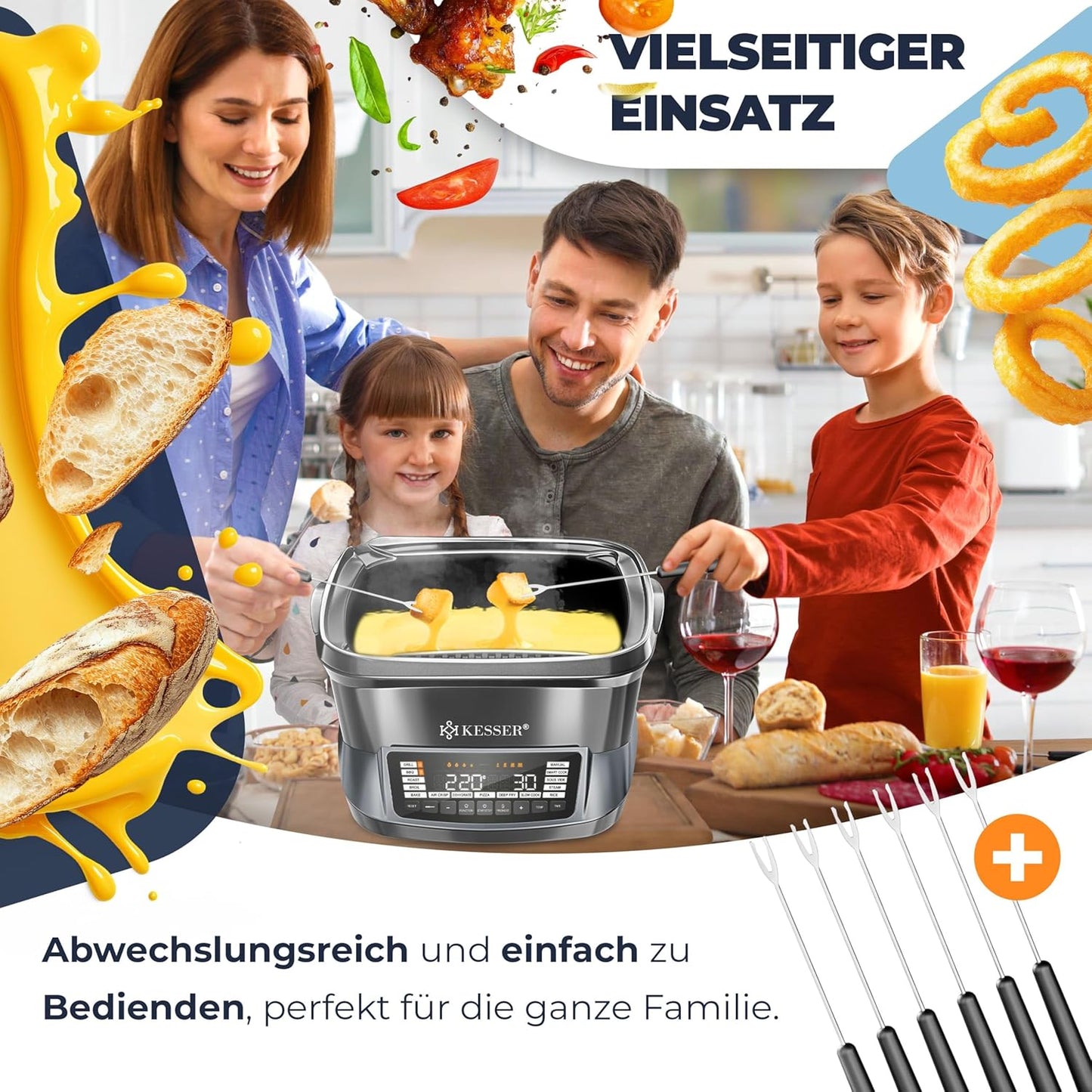 Multikocher mit 16 Programmen, Anthrazit