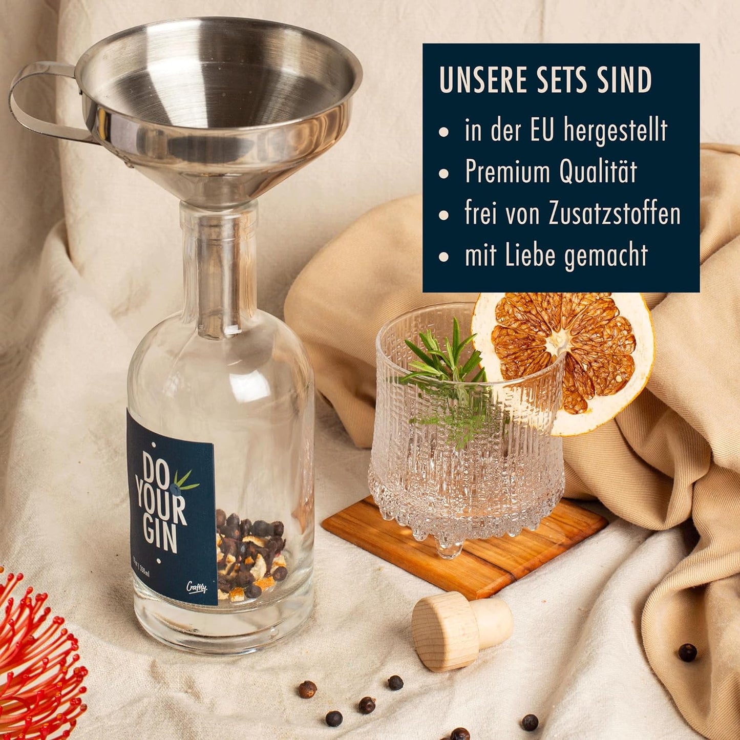 DIY Gin Infusion Kit, Gin