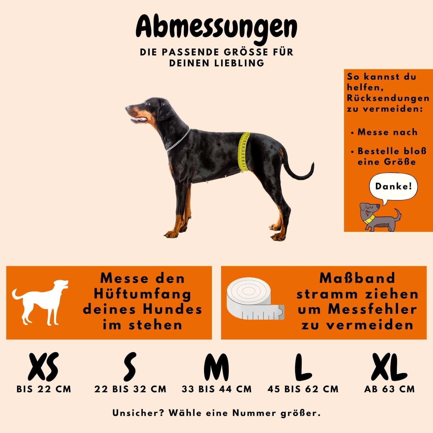 Hundewindeln-Set für Hündinnen, Grau XS