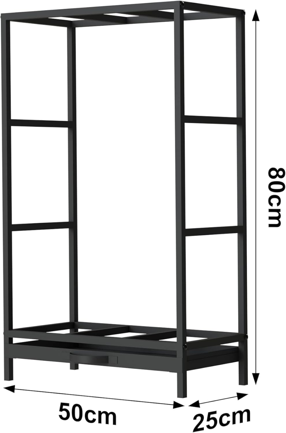 Kaminholzregal mit Schublade
