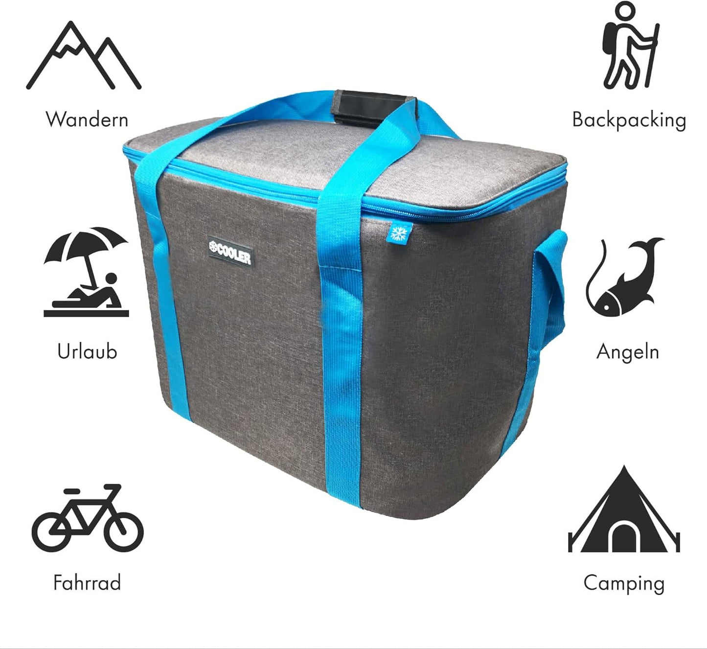 Kühltasche, Dunkelgrau