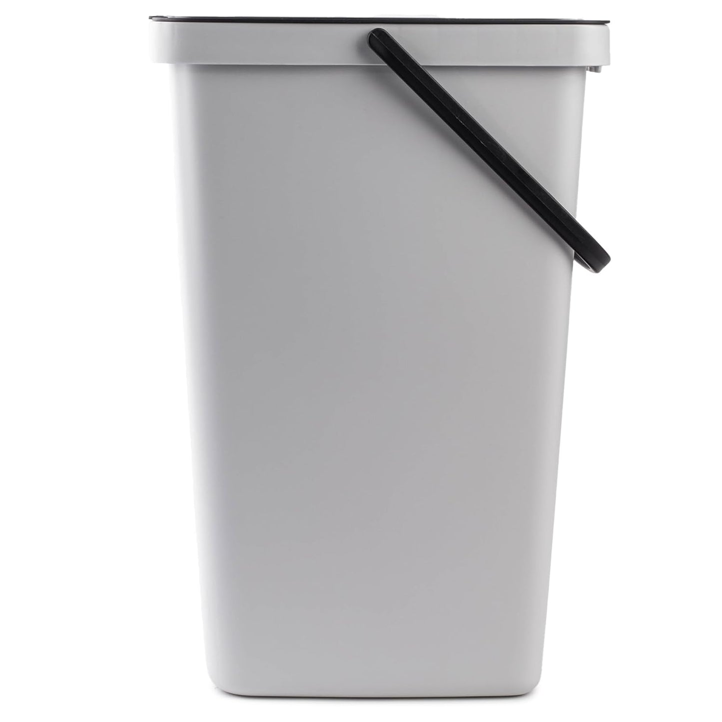 Abfalleimer mit Deckel und Griff, 20L Grau