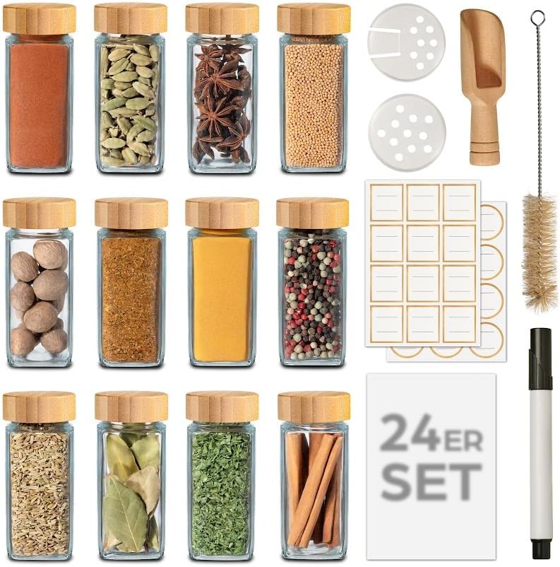 Gewürzgläser-Set (24 Stück), 24er Set