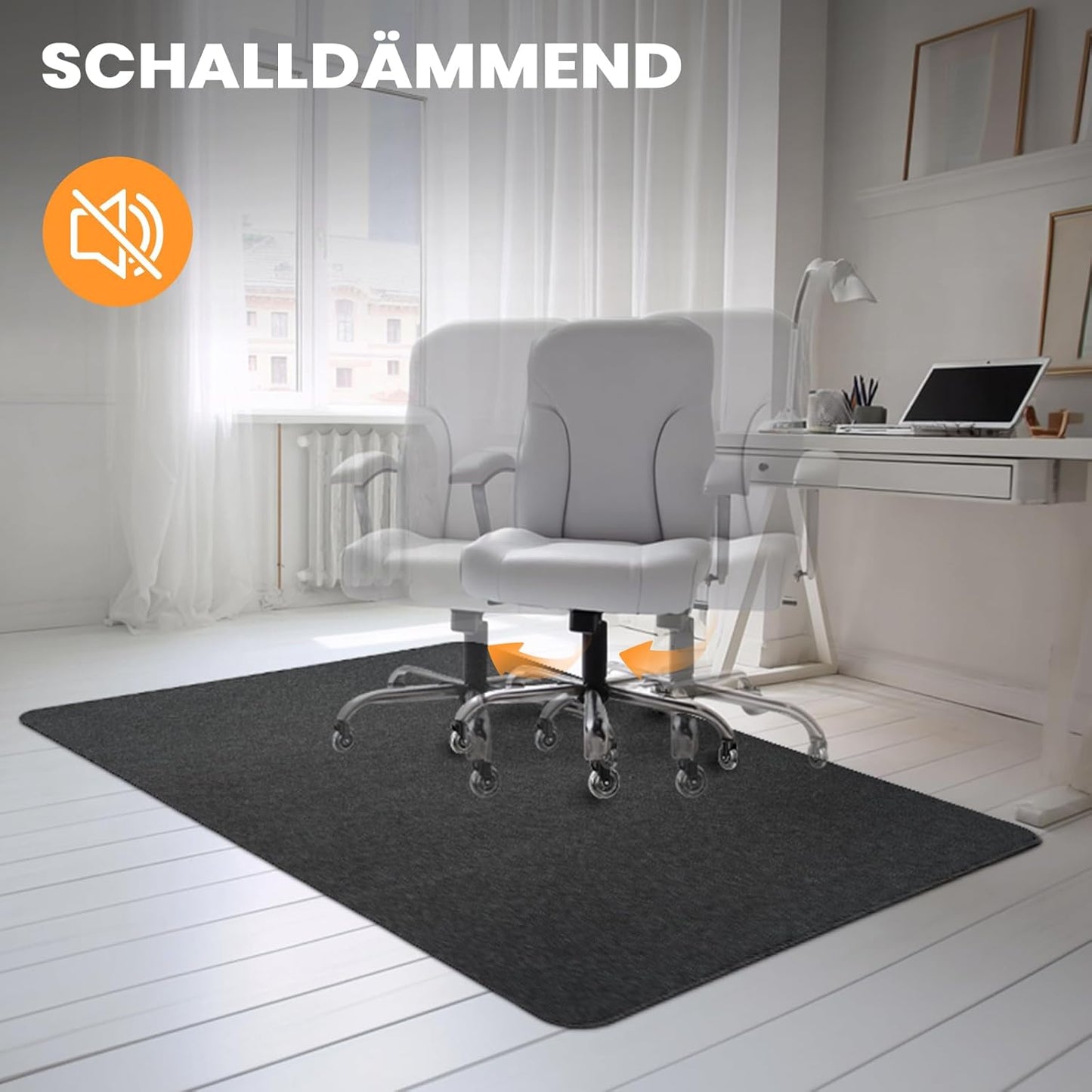 Bodenschutzmatte für Bürostuhl
