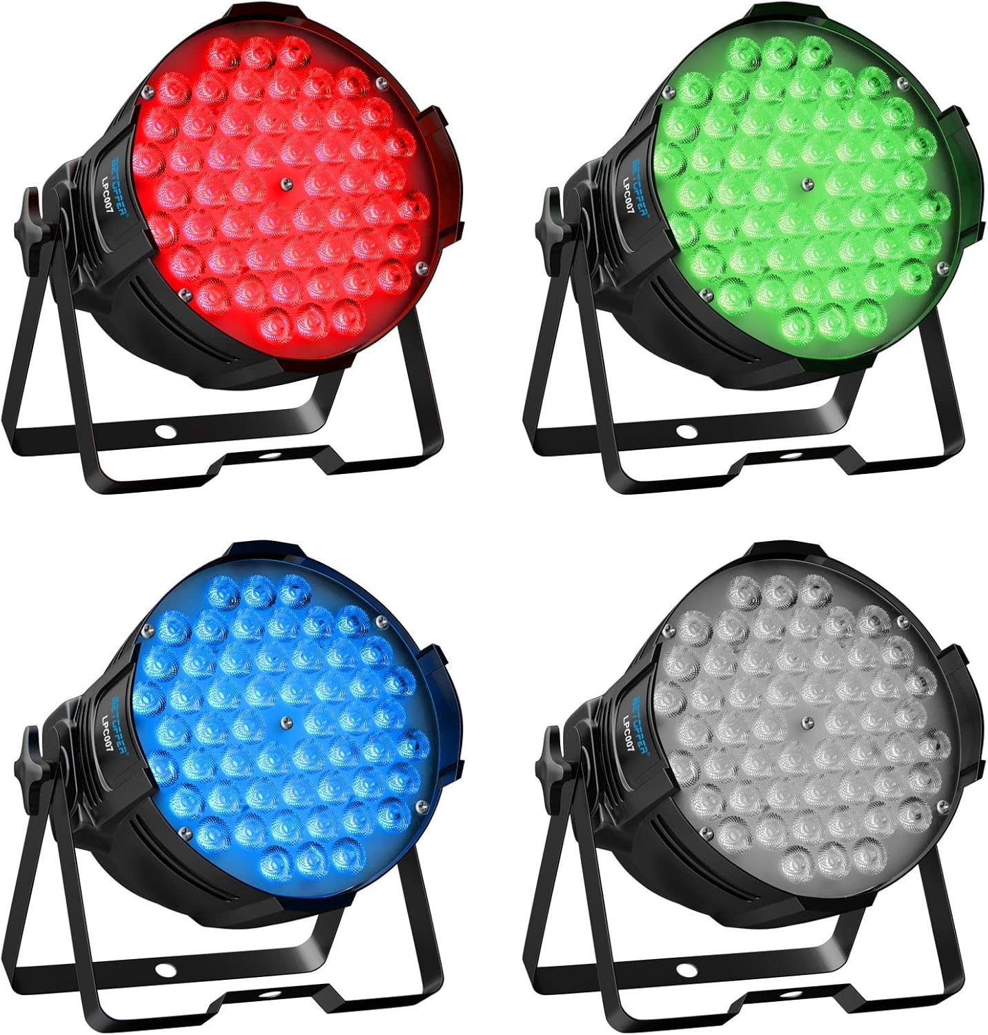 4-teiliges LED Par Scheinwerfer Set, Modell LPC007-4, LPC007-4