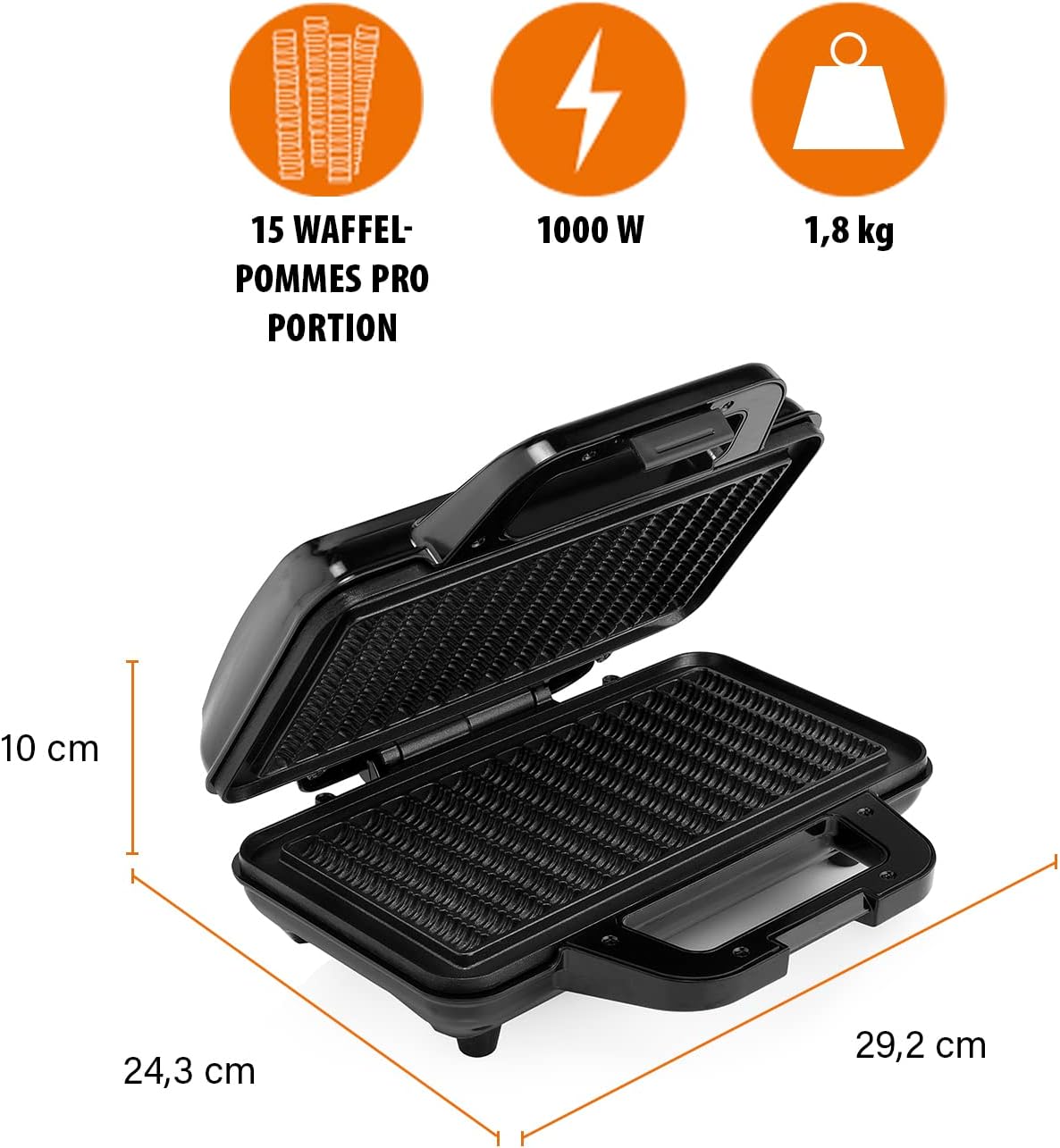 WF-1171 Waffel-Pommes-Maker (15 Stück), Waffel-Pommes