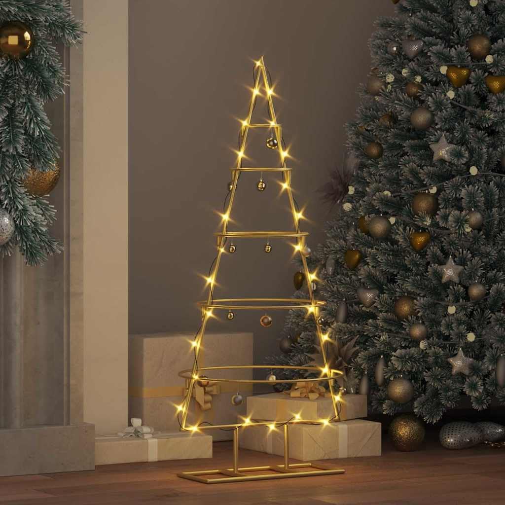 Minimalistischer Weihnachtsbaum, 90 cm Gold