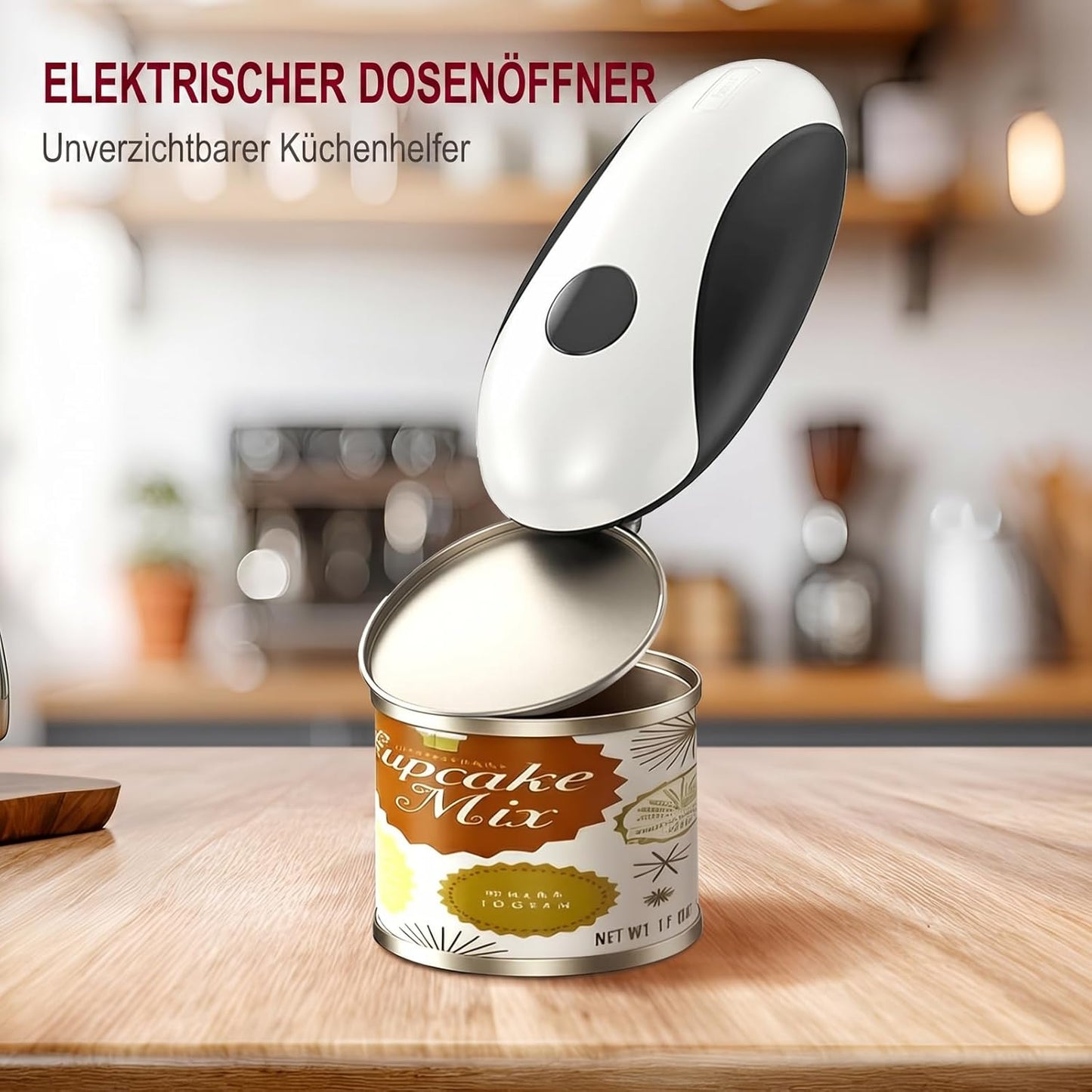 Elektrischer Dosenöffner, wiederaufladbar, automatisiert
