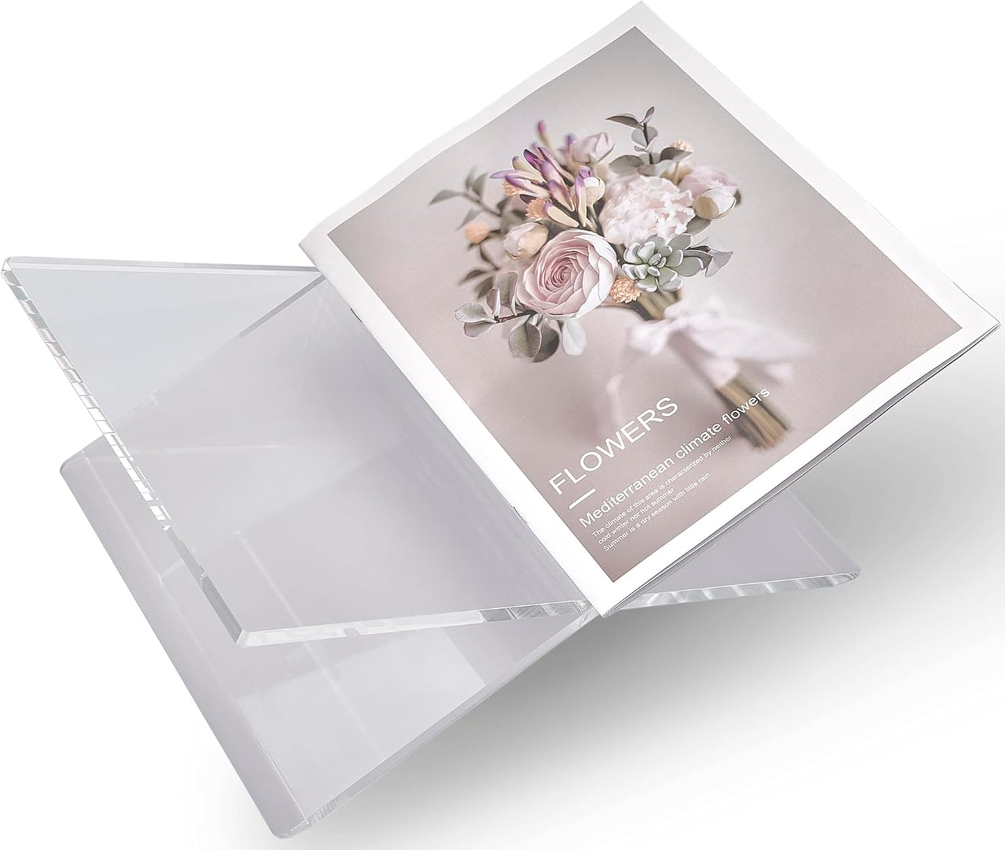 Transparenter Buchständer, Transparent