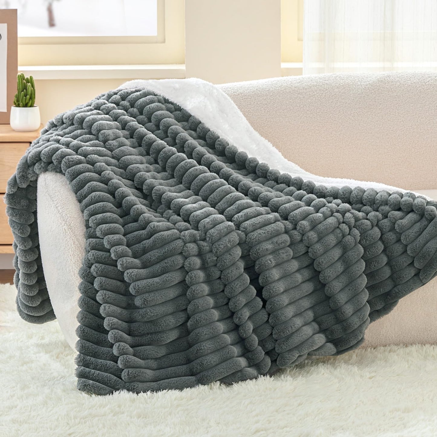 Kuscheldecke, Grau 125 x 150 cm