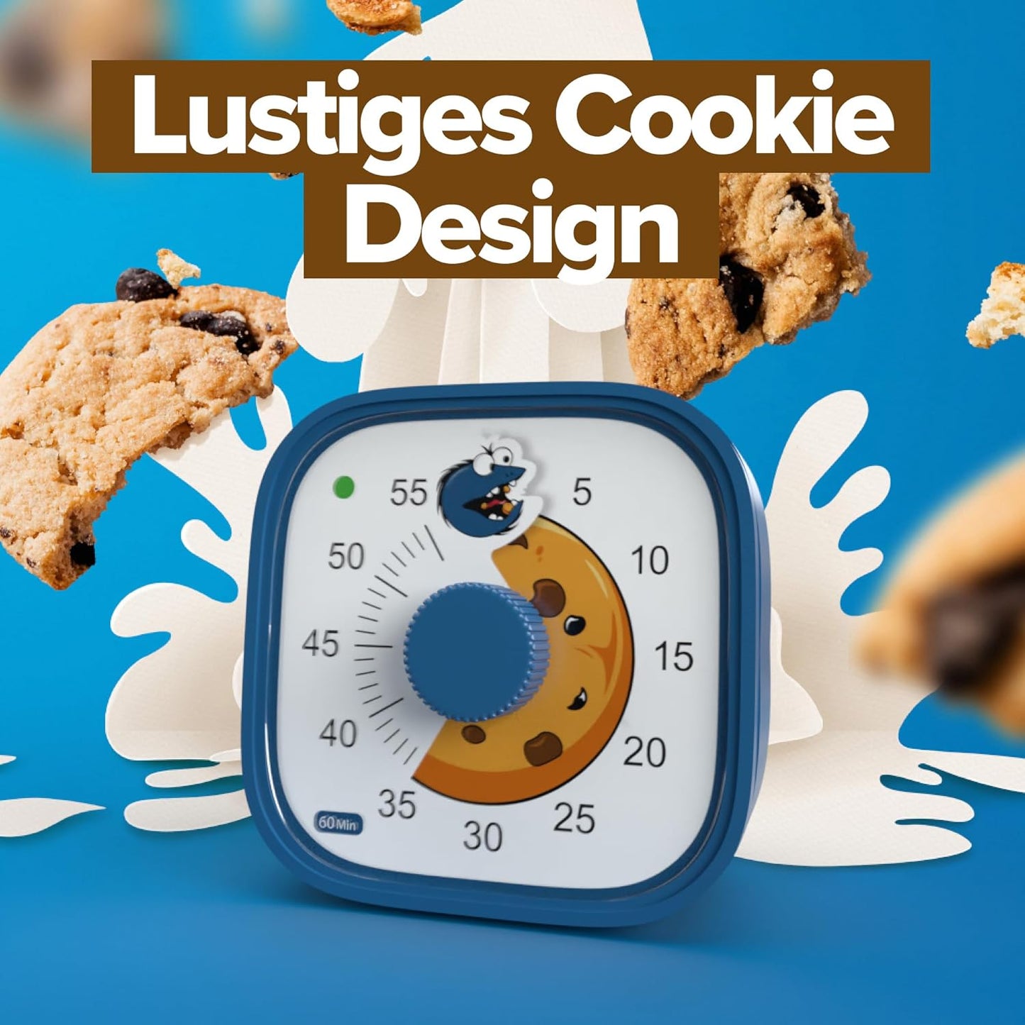 Visual Timer Cookie Clock, Blau