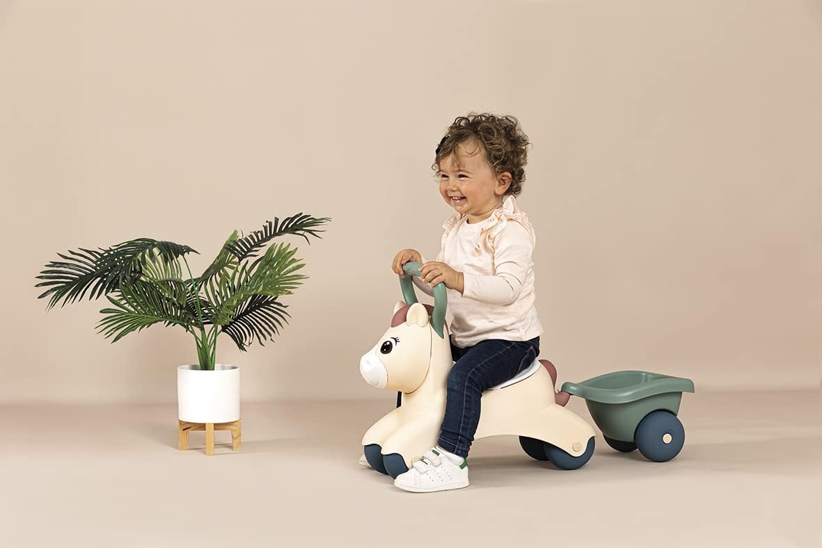 Baby-Rutscher Pony mit Anhänger