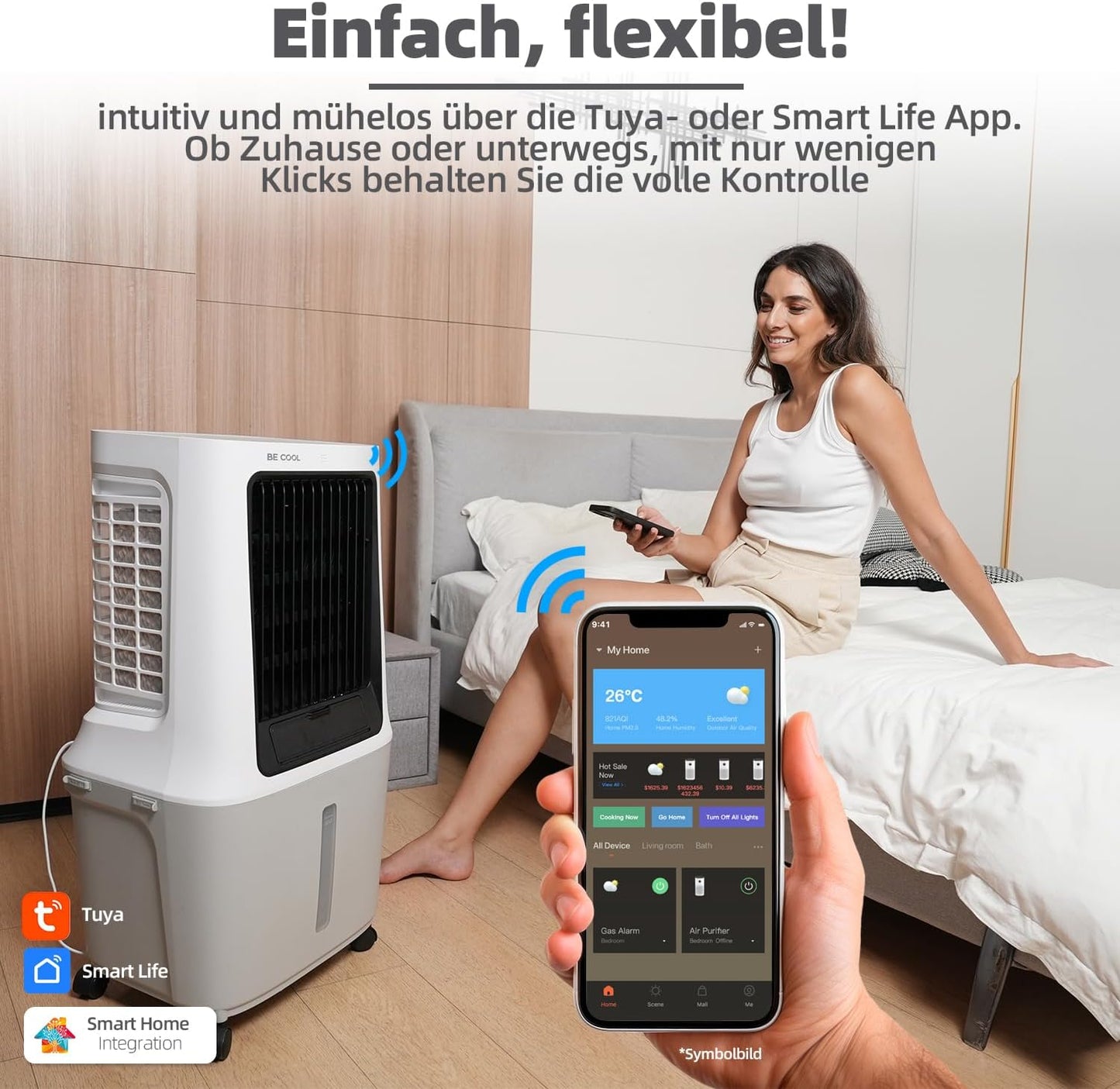 BC30ACP2501W Luftkühler mit WiFi-Steuerung und Trockenluftfunktion