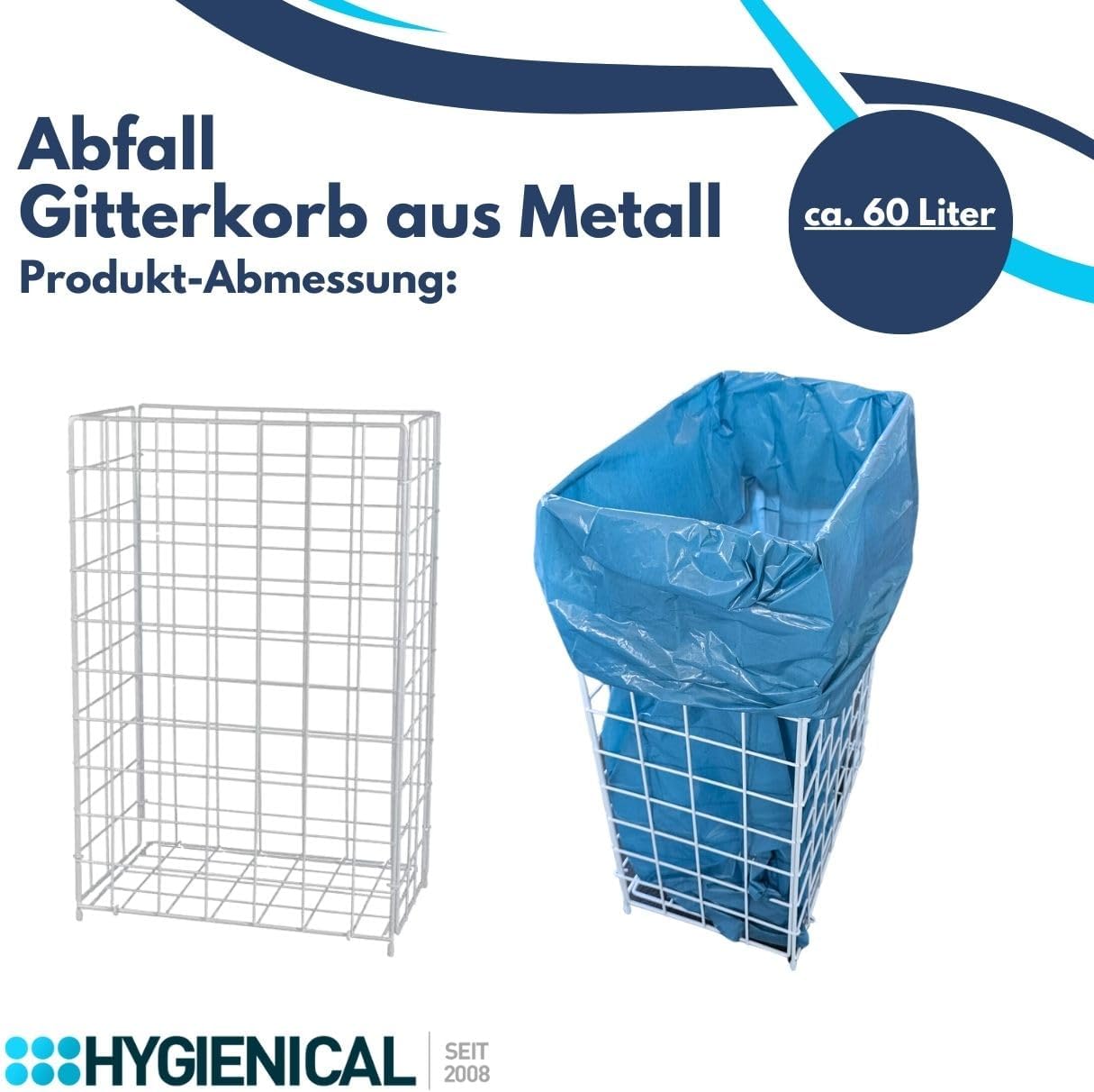 Metallgitterkorb für Müllbeutel