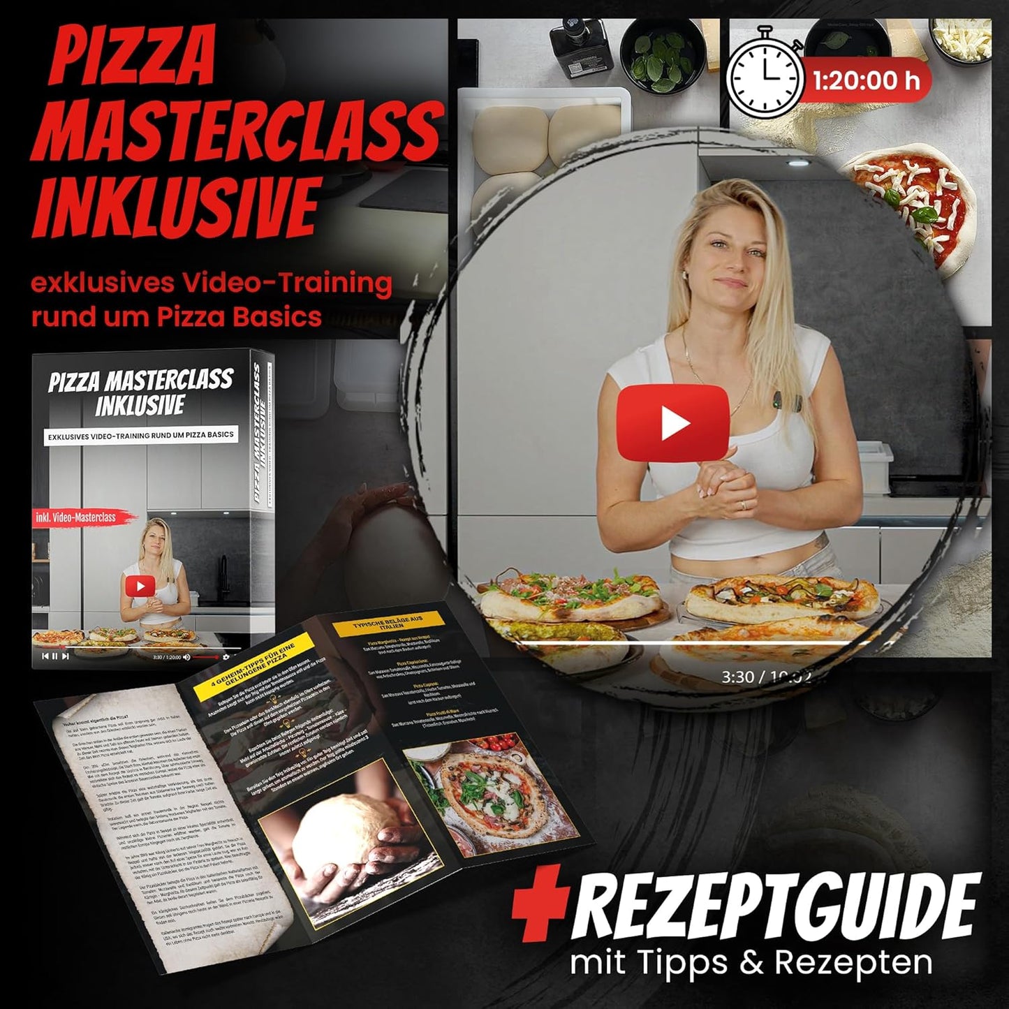 Elektrischer Pizzaofen-Set für Napoletana Pizza, Deluxe Kit