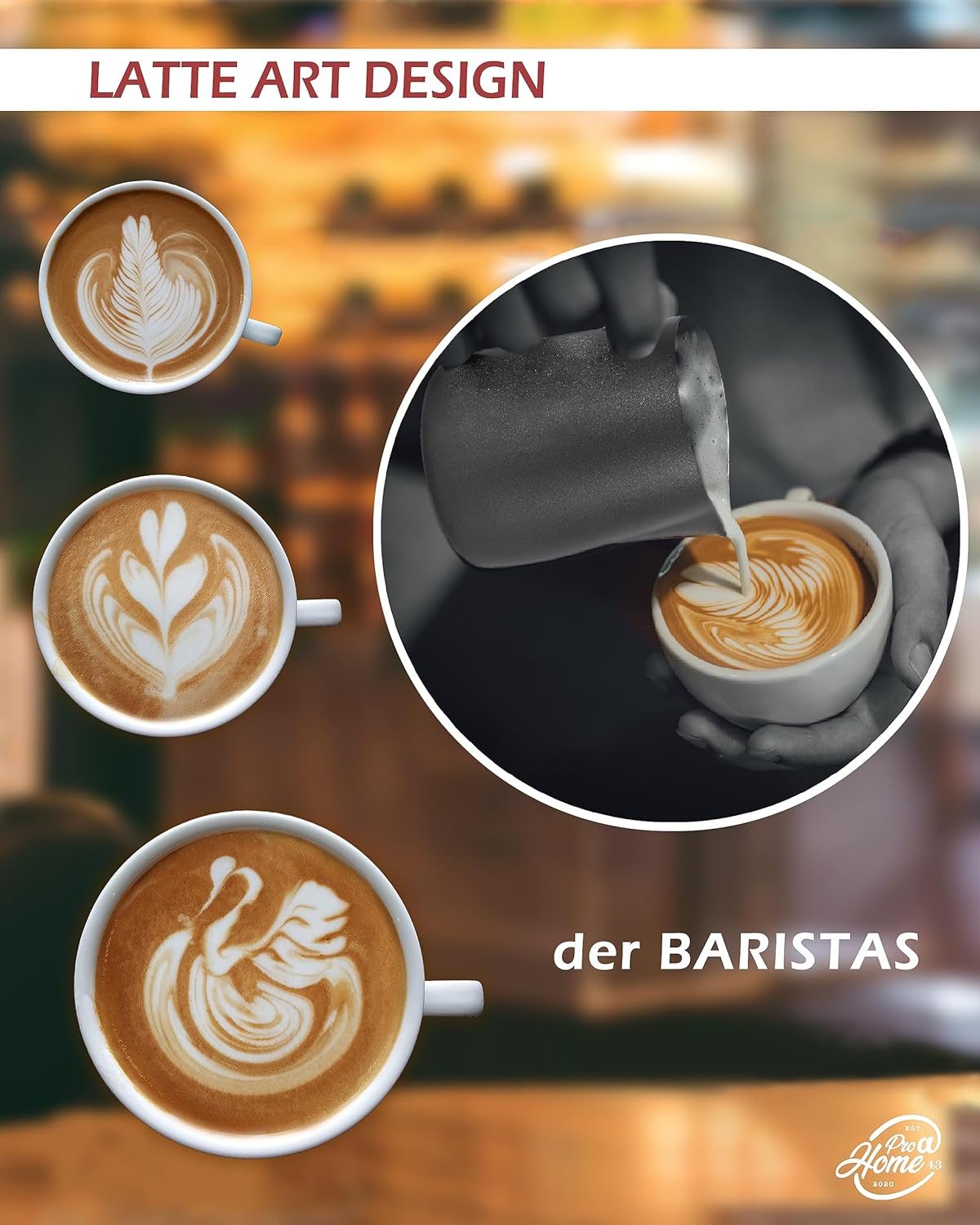 Barista Milchkännchen, Anthrazit / Schwarz 600ml