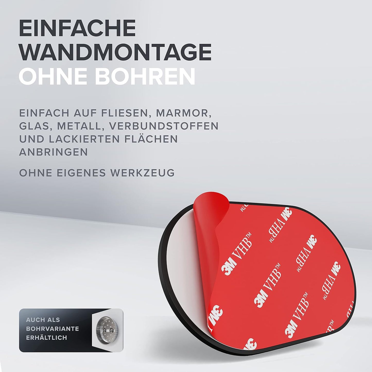 Feuchttücher-Aufbewahrungsbox, Schwarz Zum Kleben