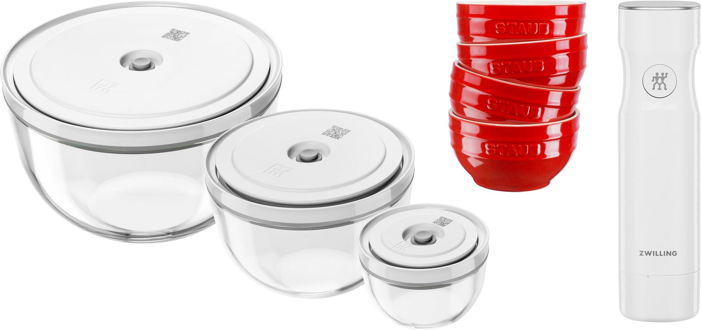 Fresh & Save Vakuum Starterset, 11-tlg, Starterset Glas-Keramik