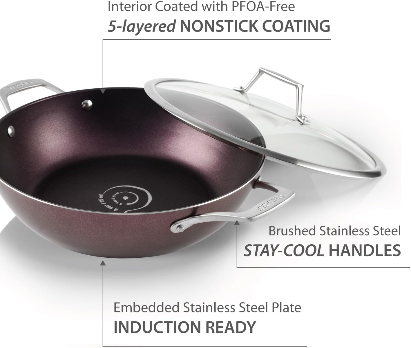 Antihaft-Allzweck-Kochpfanne mit Deckel 30,5 cm, 12" Chef Pan