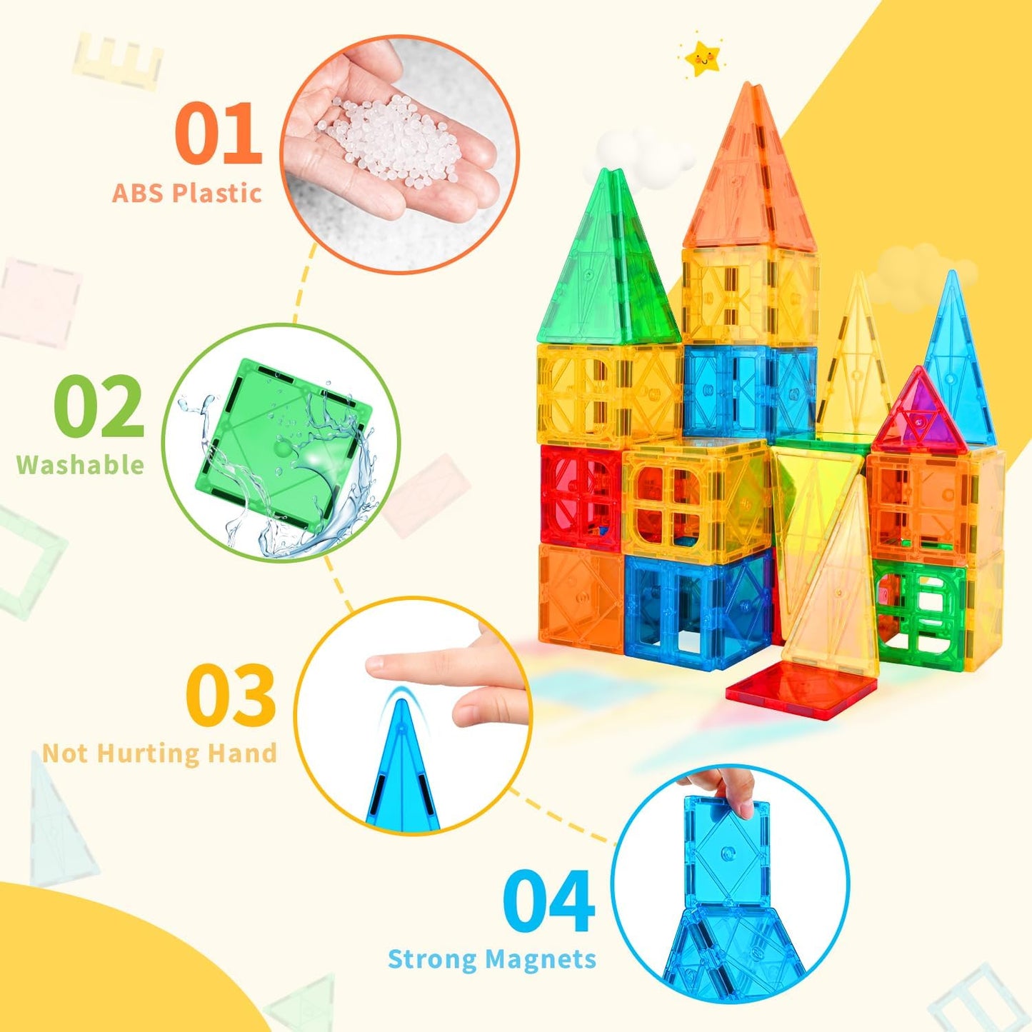 Magnetbausteine-Set, 100pcs 100pcs