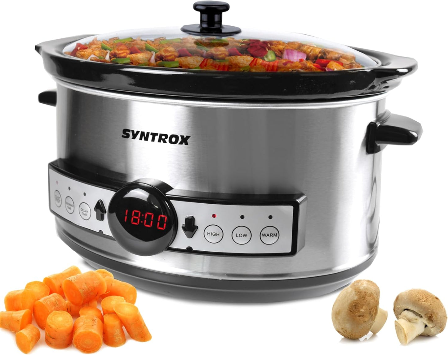 Slow Cooker mit Timer und Warmhaltefunktion