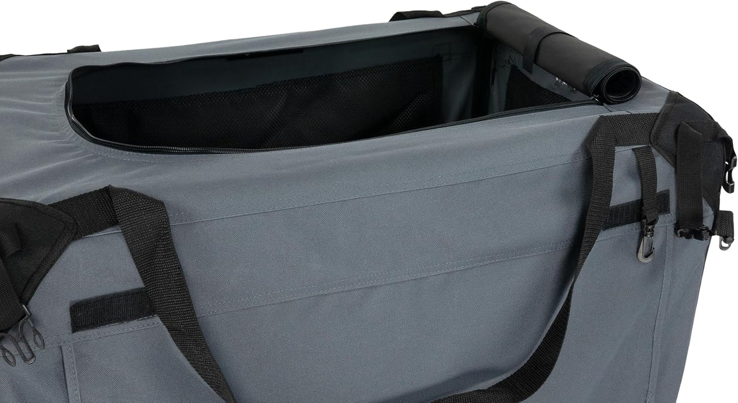 Faltbare Transportbox für mittelgrosse Haustiere, M Grau