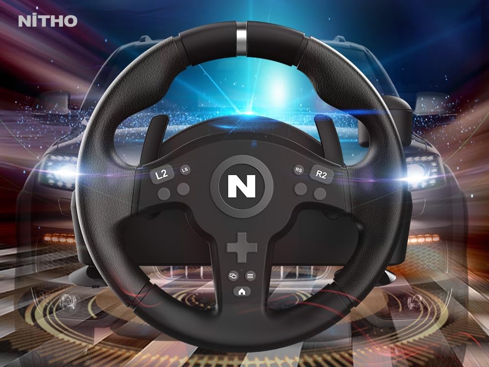 Drive Pro V200 Gaming-Rennlenkrad mit Pedalen und Schalthebel, Drive Pro V200