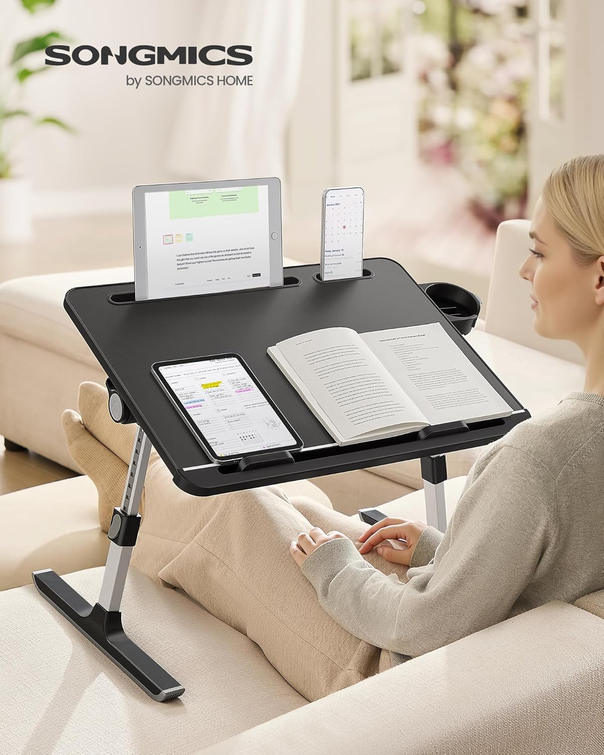 Laptoptisch mit höhenverstellbarer Tischplatte