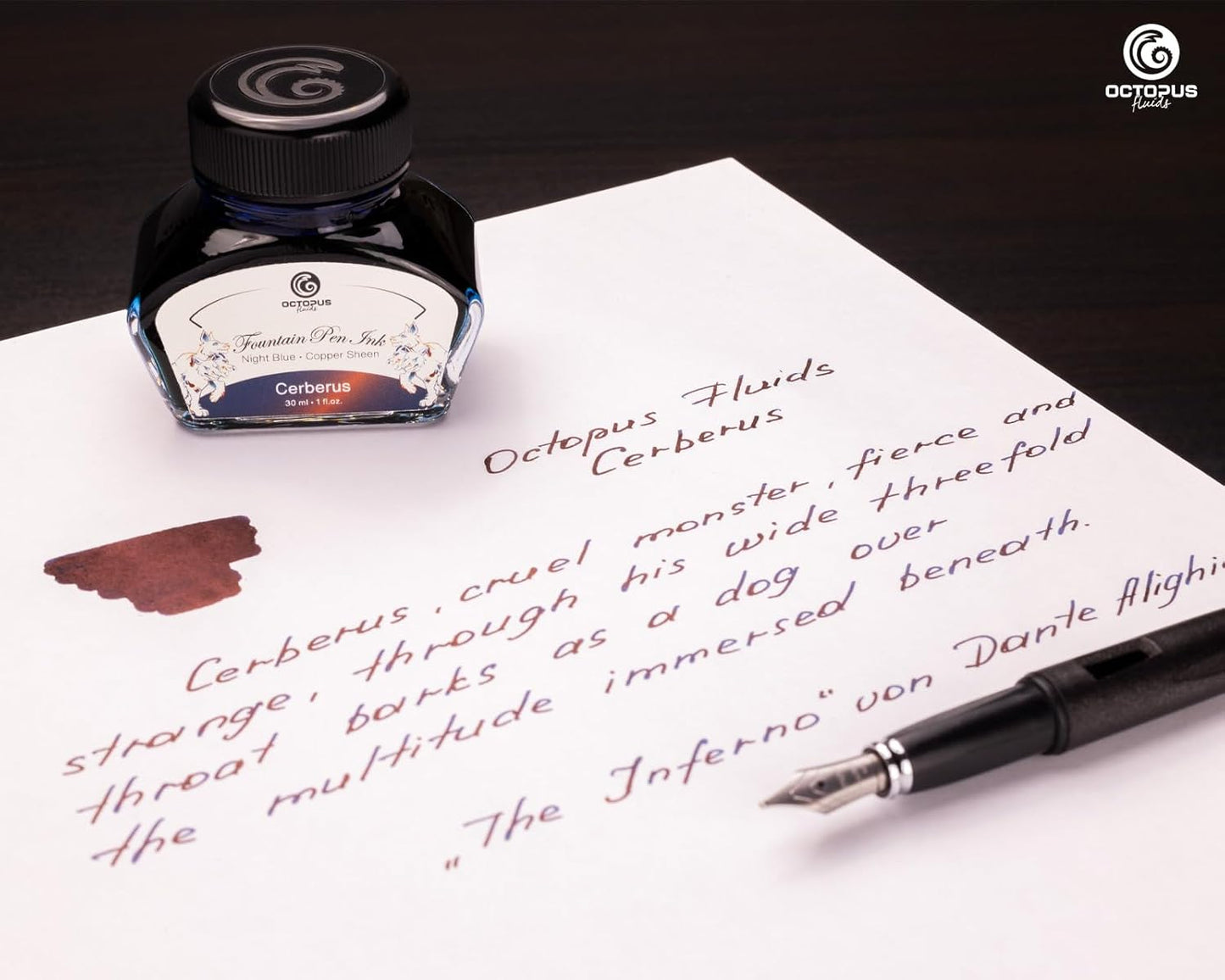 Füllhaltertinte Sheen Ink Kollektion mit Konverter, Cerberus, Cerberus 30 ml