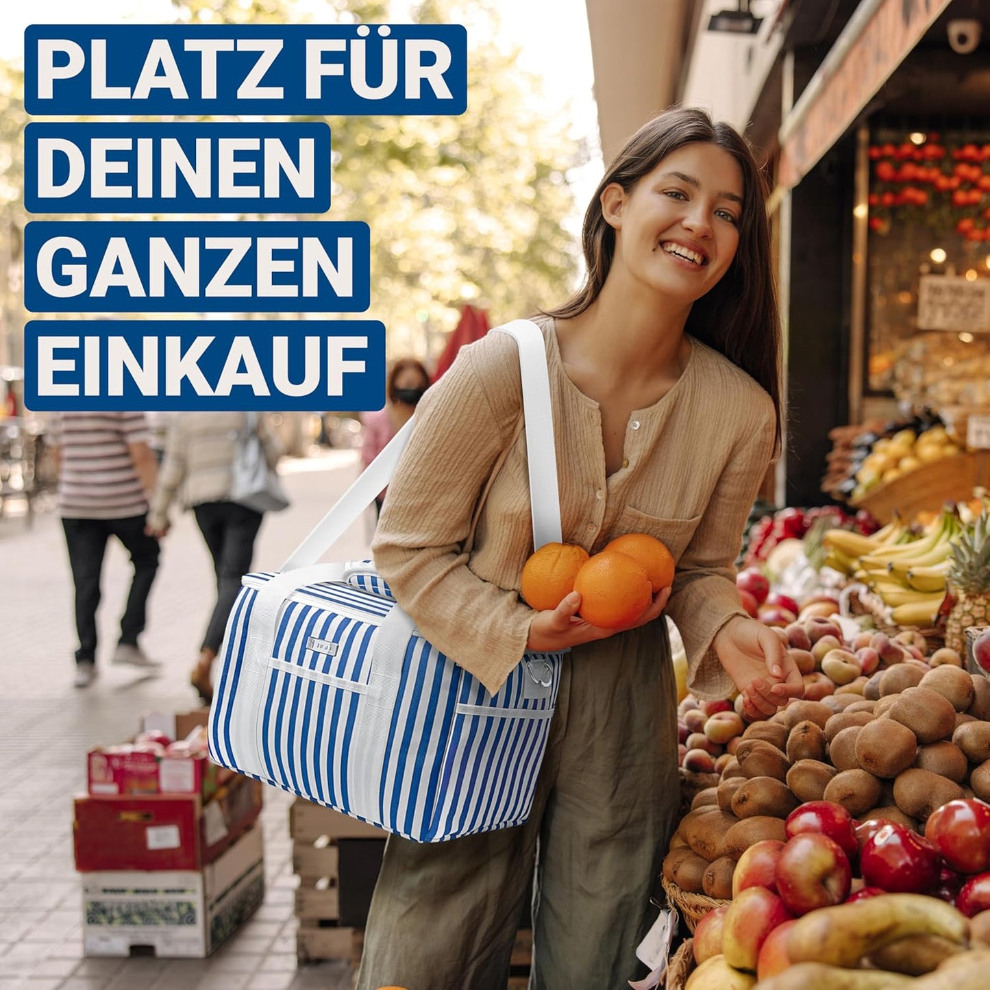 Faltbare Kühltasche, 20L Blau