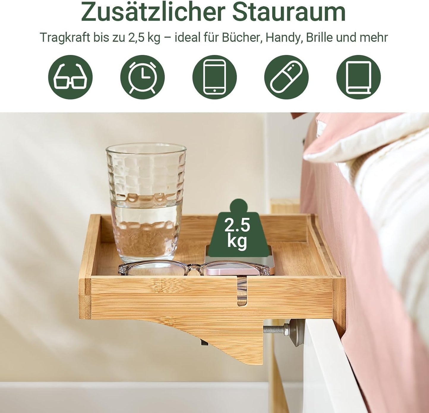 Bettablage, Natur