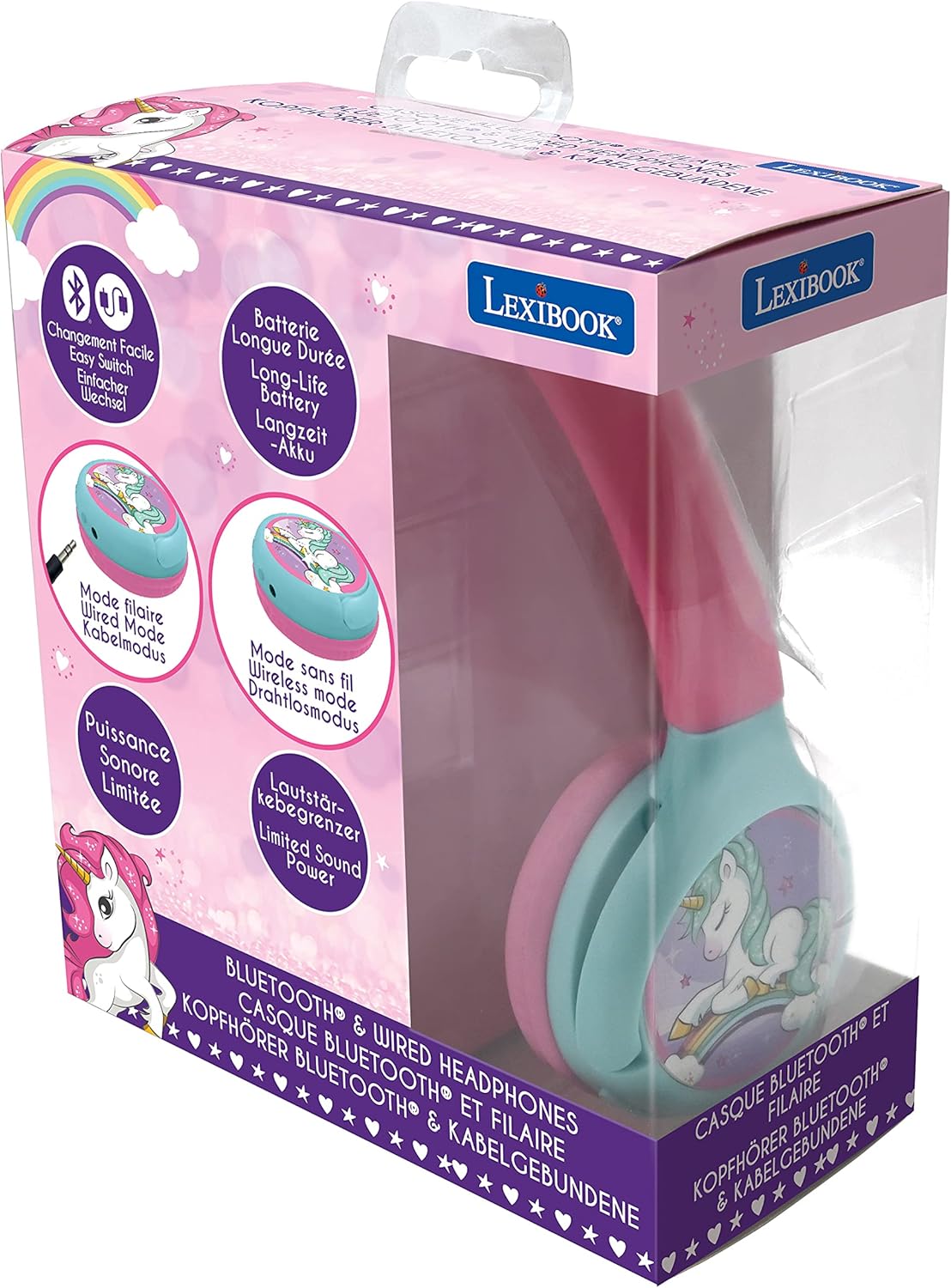 2-in-1 Bluetooth-Kopfhörer Einhorn, Einhorn