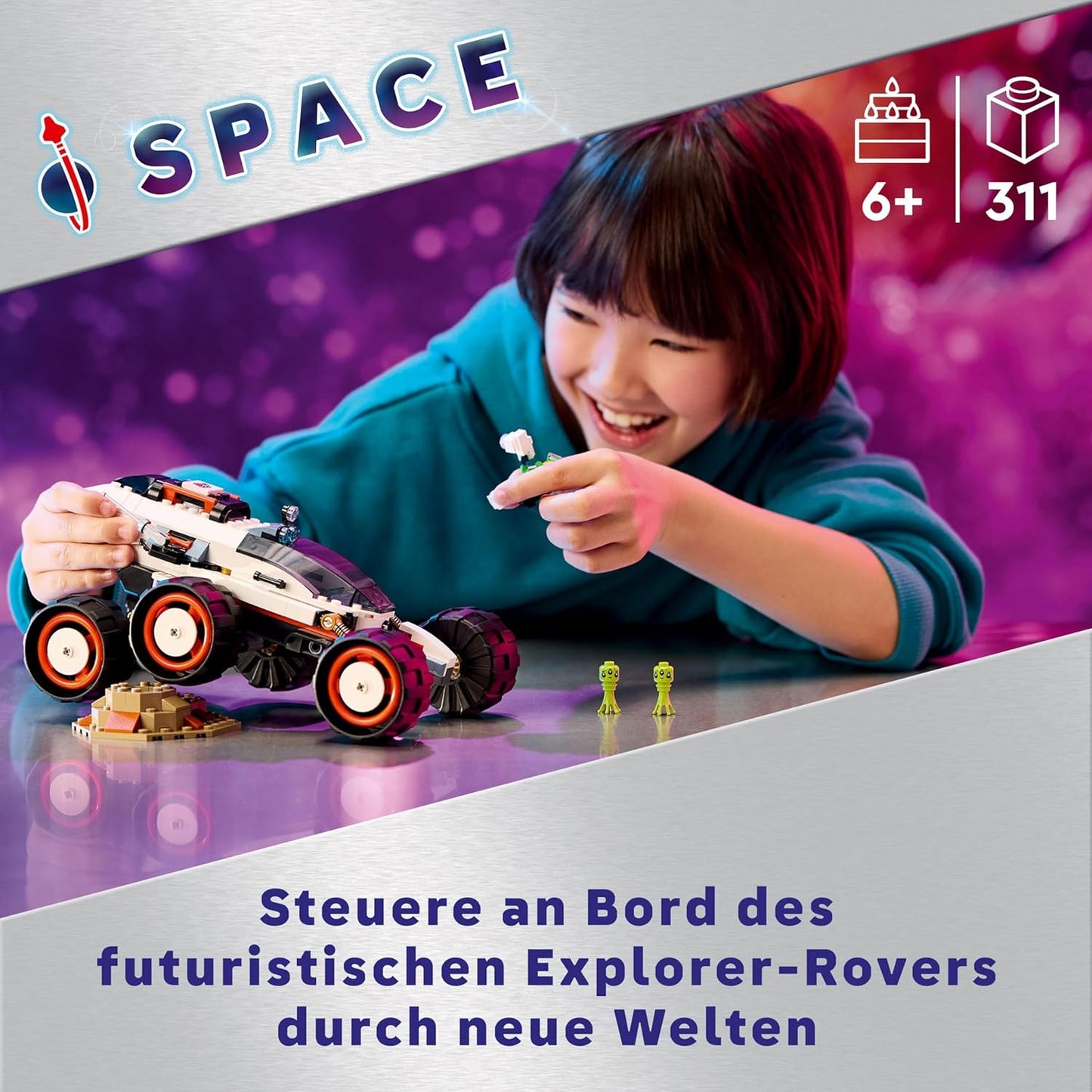 City Weltraum-Rover mit Ausserirdischen (60431), Single