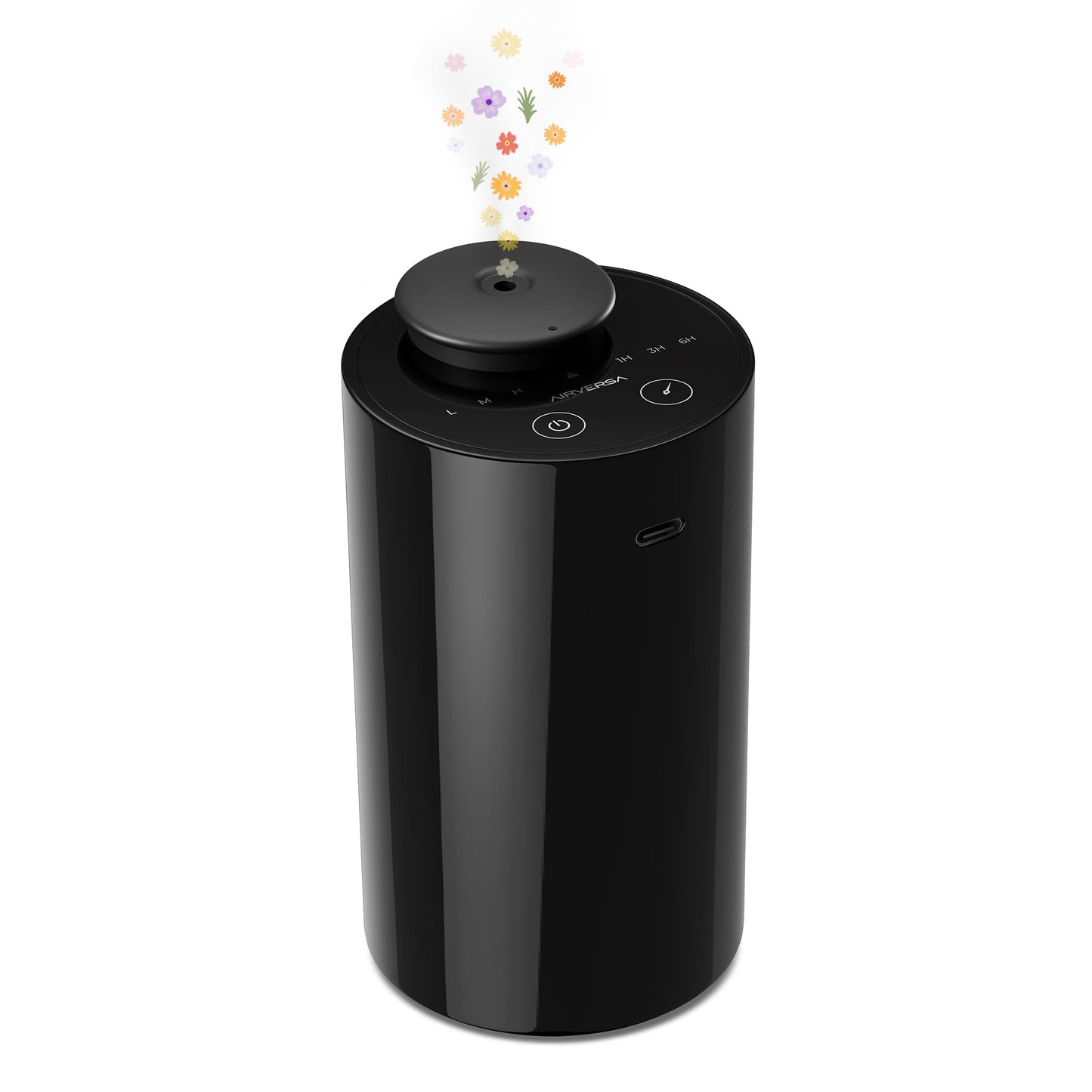 Tragbarer Wasserloser Aroma-Diffuser AN6 mit Timer, 1-schwarz