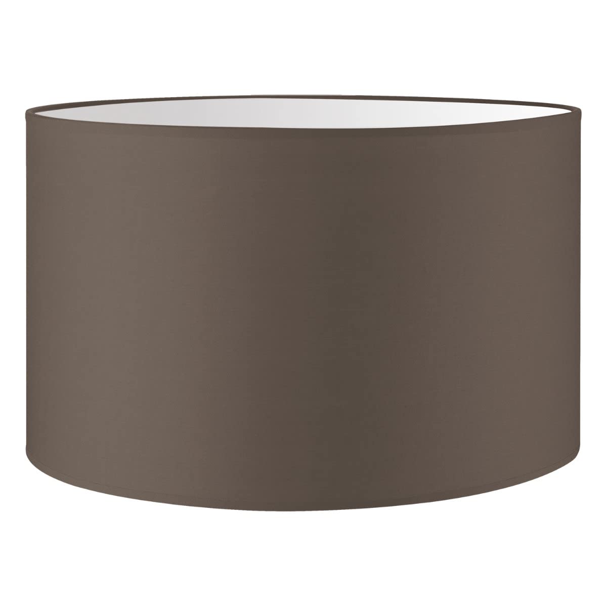 Moderner Zylinder-Lampenschirm für E27 Fassung, Beige 35cm durchmesser 21cm höhe