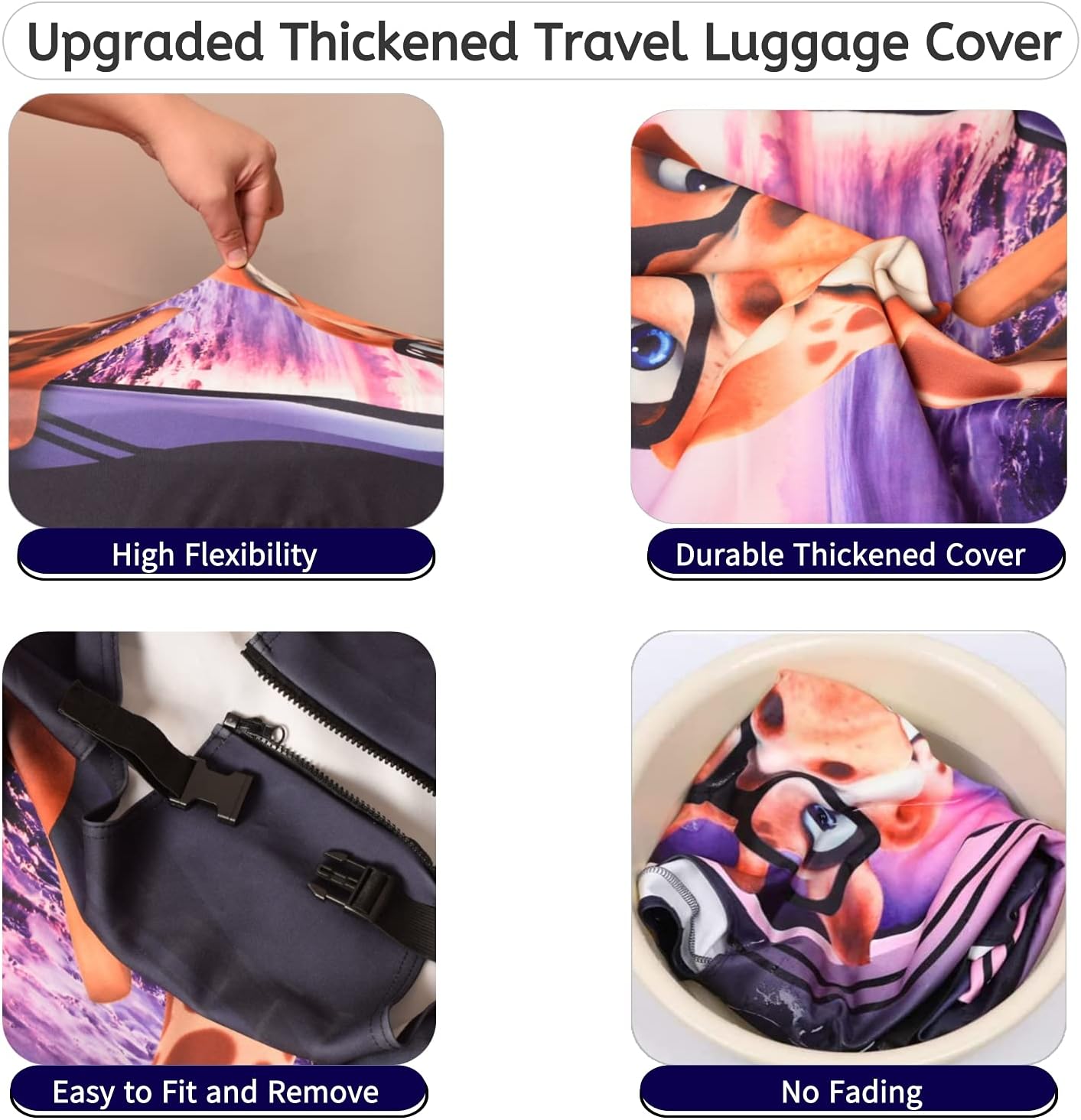 Koffer Schutz Cover, Giraffe M(Fits to 23"-25" Trolley Case)
