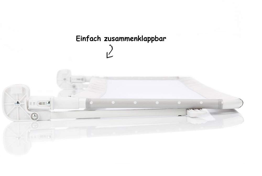 Rausfallschutz Bettschutzgitter klappbar 135x50 cm, Grau
