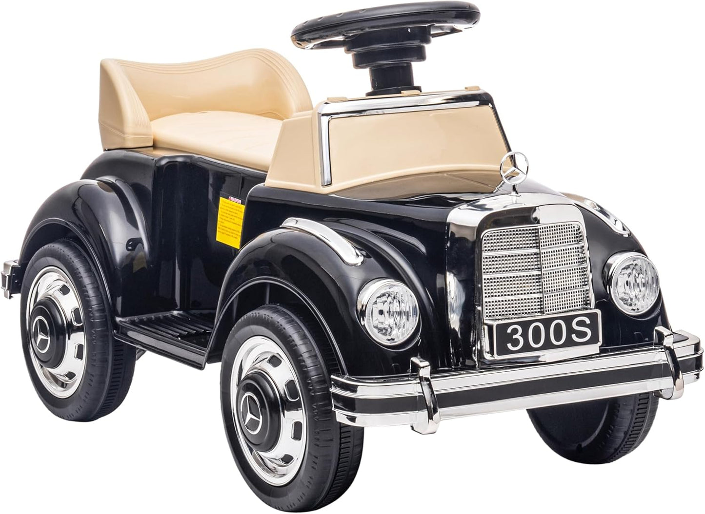 Rutschauto mit Kippschutz, Schwarz