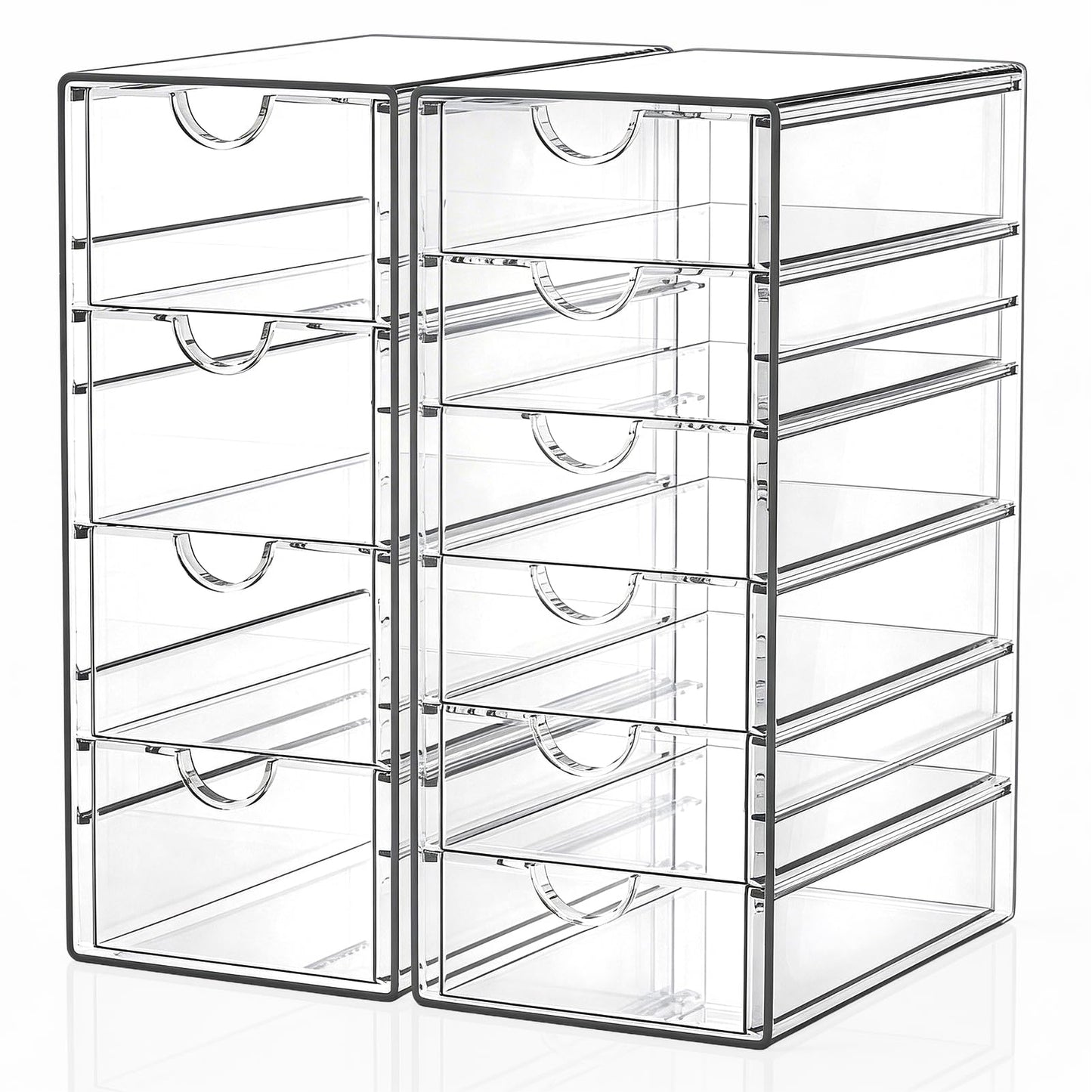 2er-Set Schreibtisch-Organizer, 10 Schubladen