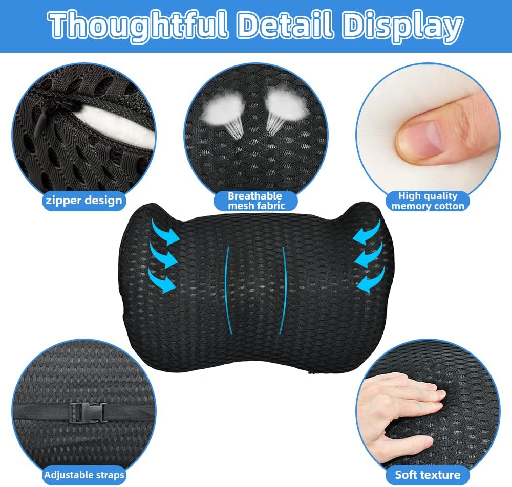 Ergonomisches Memory Foam Lendenkissen für Stühle & Autositze, Grösse 1