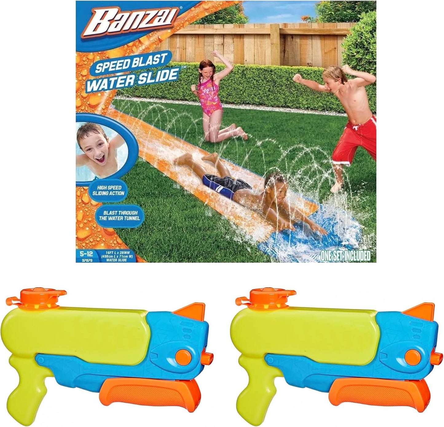 Outdoor-Wasserrutsche & Wasserblaster