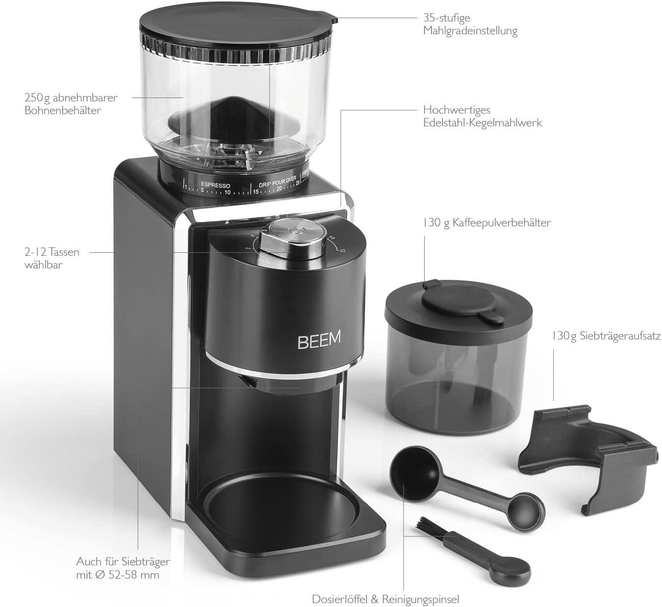 Elektrische Kaffeemühle Grind-Perfect