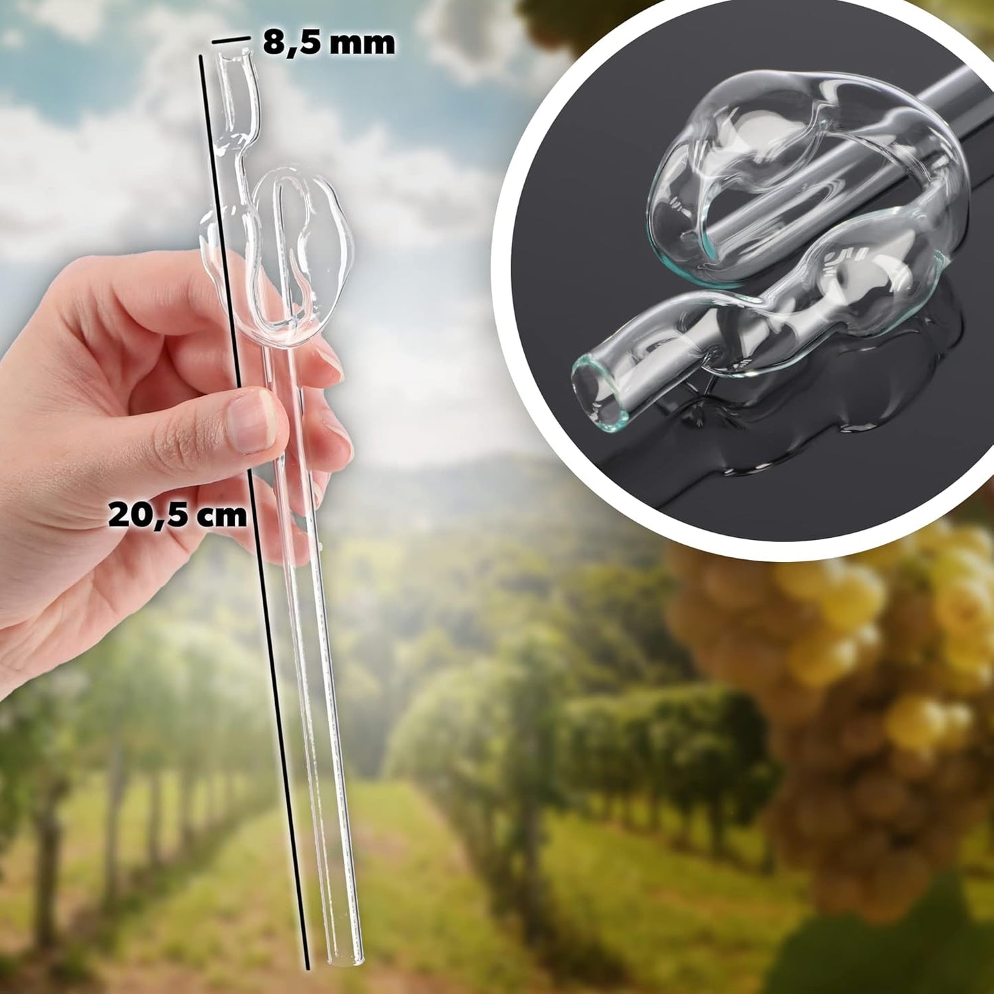 Glasballon-Set mit Gärzubehör, 15L Glas Gärröhrchen
