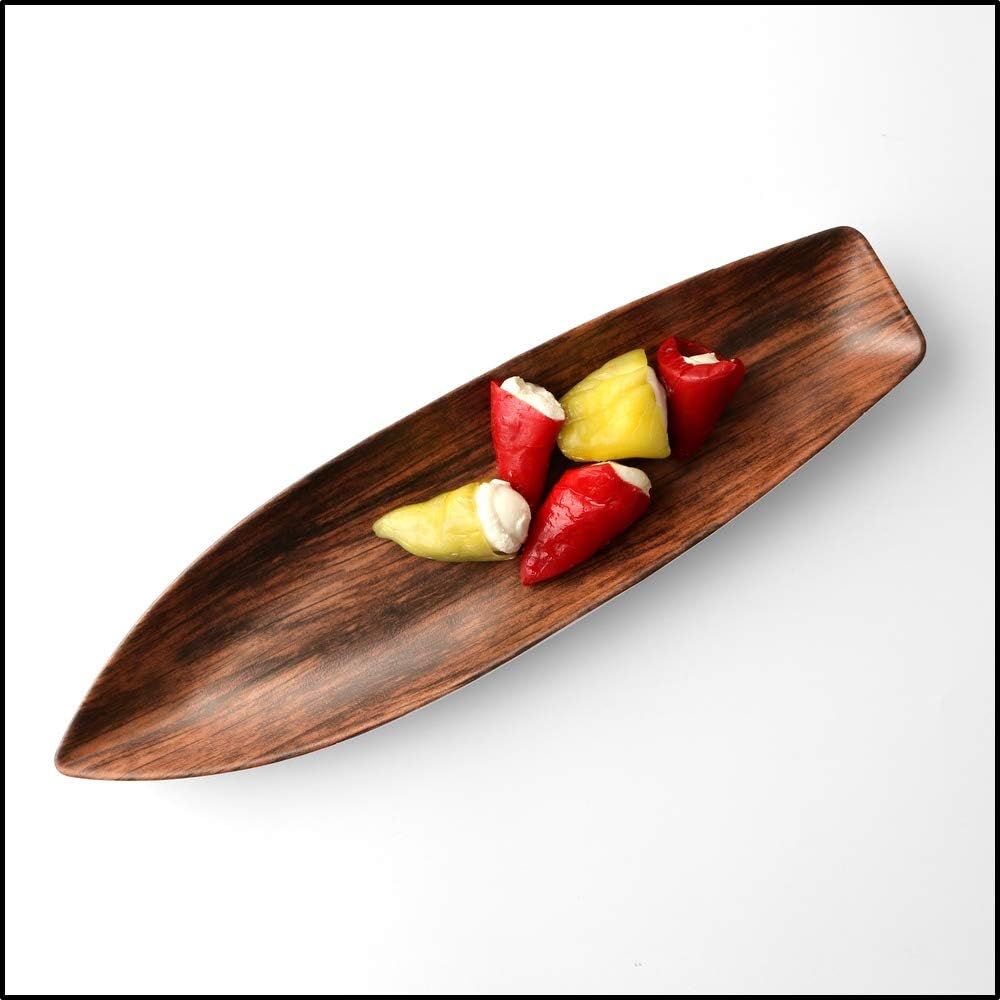 Olivenschale mit Pieksern, Holz Dekor Braun 38cm