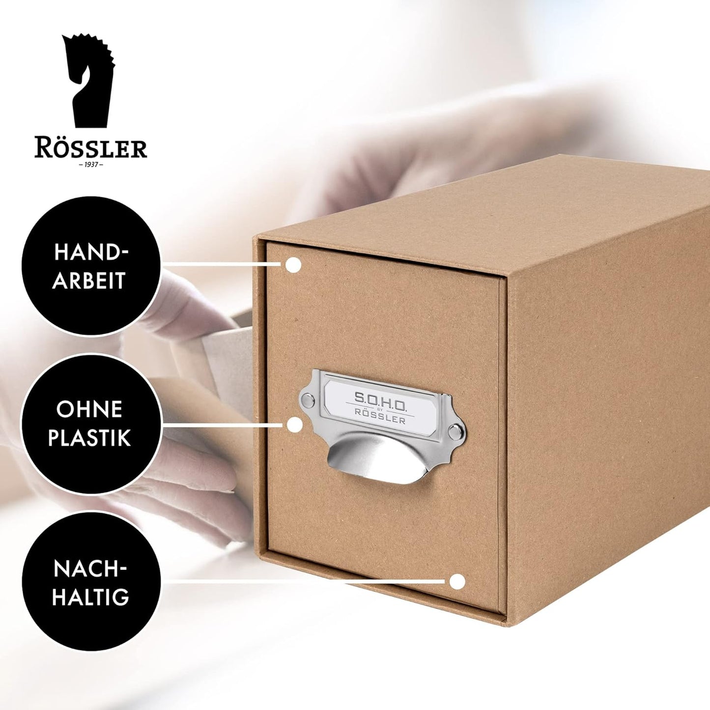 Soho CD-Schubladenbox, Kraft